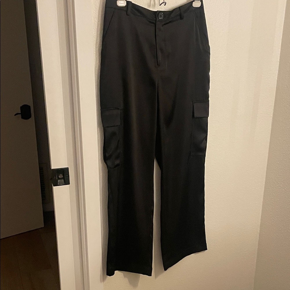 DKNY Black Wide Leg Pants